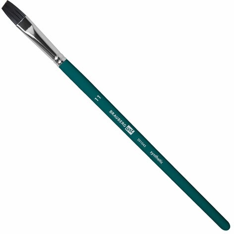 Кисти художественные набор 15 шт.+мастихин, в пенале, изумрудные, синтетика, BRAUBERG ART DEBUT, 201045