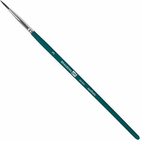 Кисти художественные набор 15 шт.+мастихин, в пенале, изумрудные, синтетика, BRAUBERG ART DEBUT, 201045