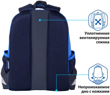 Ранец ПИФАГОР EVA BASIC, 1 отделение, "Rapid engine", 39х30х16 см, 270692