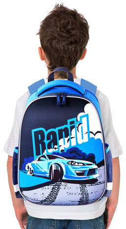 Ранец ПИФАГОР EVA BASIC, 1 отделение, "Rapid engine", 39х30х16 см, 270692