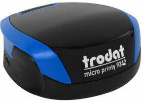 Оснастка для печатей КАРМАННАЯ, D=42 мм синий, TRODAT 9342 MICRO P4, корпус синий, подушка,163187