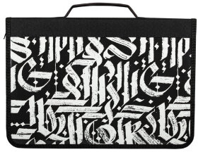 Папка для труда на молнии BRAUBERG А4 с ручкой, 1 отделение, органайзер, &quot;Graffiti&quot;, 270994