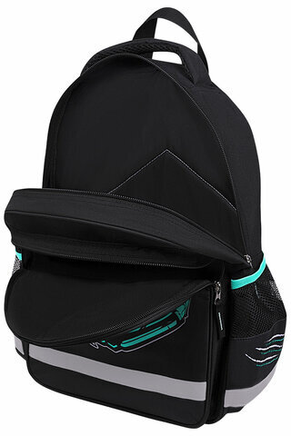 Рюкзак ПИФАГОР SCHOOL, 1 отделение, 3 кармана, "White tiger", 38x28х14 см, 272081