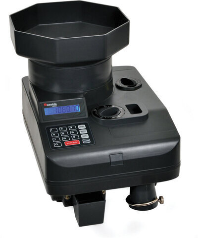 Счетчик монет CASSIDA C550, 2300 монет/мин, загрузка 3000 монет, отбор и подсчет монет одного номинала