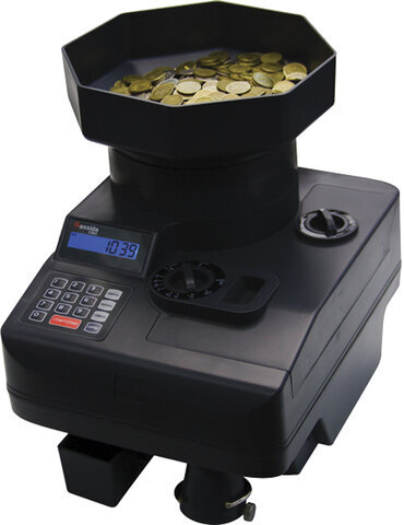 Счетчик монет CASSIDA C550, 2300 монет/мин, загрузка 3000 монет, отбор и подсчет монет одного номинала
