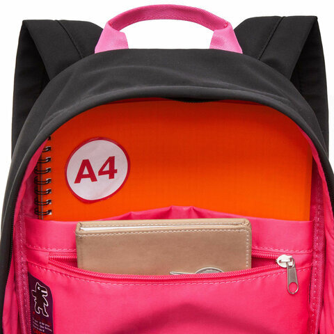 Рюкзак GRIZZLY школьный, укрепленная спинка, 1 отделение, для девочек, LADY, 37,5х24х12 см, RXL-327-2/3