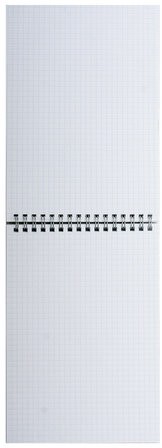 Блокнот МАЛЫЙ ФОРМАТ (97х145 мм) А6, 40 л., гребень, картон, клетка, BRAUBERG, "Идеальный офис", 129823