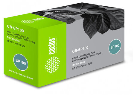 Тонер-картридж CACTUS (CS-SP100) для RICOH Aficio SP100/100SU/100SF, ресурс 2000 стр.
