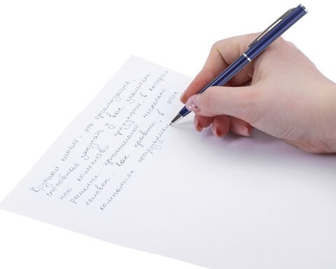 Ручка подарочная шариковая BRAUBERG "Delicate Blue", корпус синий, узел 1 мм, линия письма 0,7 мм, синяя, 141400