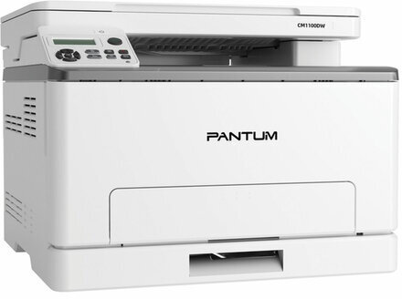 МФУ лазерное ЦВЕТНОЕ PANTUM CM1100DW "3 в 1" А4, 18 стр./мин, 30000 стр./мес., ДУПЛЕКС, Wi-Fi, сетевая карта