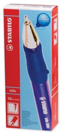 Ручка шариковая STABILO "Bille", корпус прозрачный, игольчатый узел 0,7 мм, линия письма 0,38 мм, синяя, 508/41N, 508NF1041