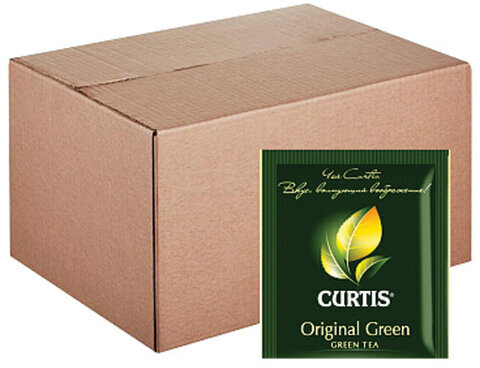Чай CURTIS "Original Green", зеленый, 200 пакетиков в конвертах по 2 г, 510917