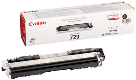 Картридж лазерный CANON (729BK) LBP7010C/7018C, черный, ресурс 1200 страниц, оригинальный, 4370b002