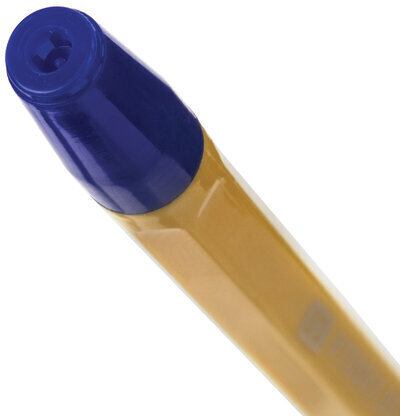 Ручка шариковая масляная с грипом BRAUBERG "i-Rite GT Vanilla", СИНЯЯ, корпус кремовый, узел 1 мм, 143304