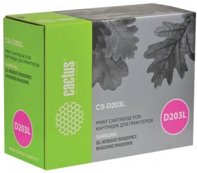 Картридж лазерный CACTUS (CS-D203L) для SAMSUNG ProXpress M3820/4020, ресурс 5000 стр.