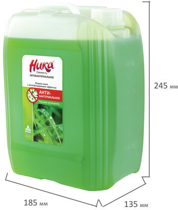 Мыло жидкое дезинфицирующее 5 л, НИКА "Свежесть", антибактериальное