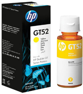 Чернила HP GT52 (M0H56AE) для InkTank 315/410/415, SmartTank 500/515/615 желтые, ресурс 8000 страниц, оригинальные