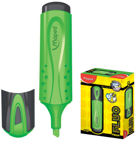 Текстовыделитель MAPED (Франция) "Fluo Pep's Classic", ЗЕЛЕНЫЙ, линия 1-5 мм, 742533