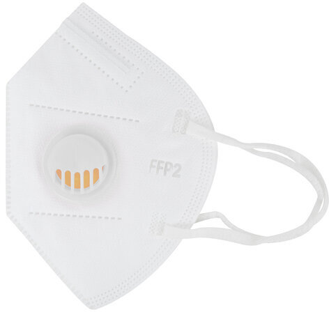 Респиратор противоаэрозольный, средний класс защиты FFP2 с клапаном KN-95