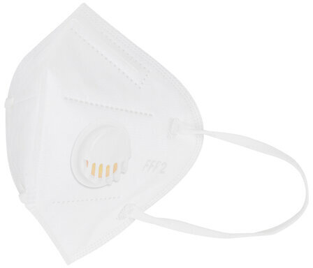 Респиратор противоаэрозольный, средний класс защиты FFP2 с клапаном KN-95