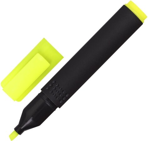 Текстовыделитель STAFF College "STICK HL-497", ЖЕЛТЫЙ, 1-4 мм, 151497