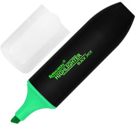 Текстовыделитель BRAUBERG &quot;BLACK JACK&quot;, ЗЕЛЕНЫЙ, линия 1-5 мм, 151895