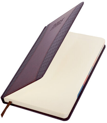 Ежедневник датированный 2025 А5 148х218 мм GALANT "Combi Contract", под кожу, коричневый, 115712