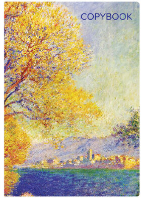 Тетрадь 40 л. в линию обложка SoftTouch, бежевая бумага 70 г/м2, сшивка, А5 (147х210 мм), КЛОД МОНЕ, BRAUBERG, 403794