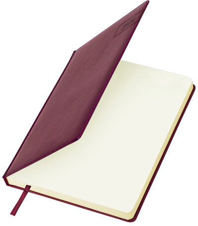 Ежедневник датированный 2024 БОЛЬШОЙ ФОРМАТ 210х297 мм А4, BRAUBERG "Imperial", под кожу, бордо, 114780