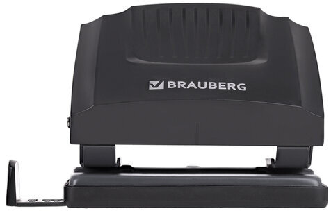 Дырокол BRAUBERG "SUPER", до 20 листов, черный, 272742
