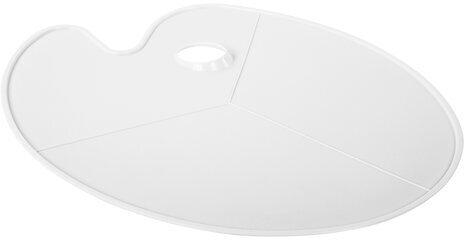 Палитра художественная пластиковая овальная без ячеек, 41х29 см, BRAUBERG ART DEBUT, 192231