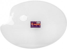 Палитра художественная пластиковая овальная без ячеек, 41х29 см, BRAUBERG ART DEBUT, 192231