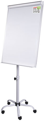 Доска-флипчарт магнитно-маркерная 70x100 см, передвижная, на пятилучии, STAFF, 238003
