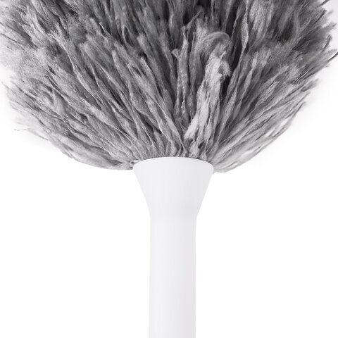 Пипидастр (сметка-метелка) для уборки пыли, метелка 35 см, рукоятка 20 см, серый, LAIMA, 608949