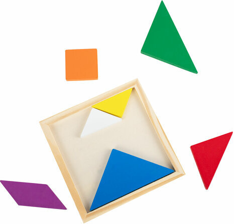 Головоломка развивающая деревянная "Танграм", 14х14 см, BRAUBERG KIDS, 665261