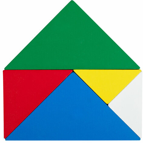 Головоломка развивающая деревянная "Танграм", 14х14 см, BRAUBERG KIDS, 665261