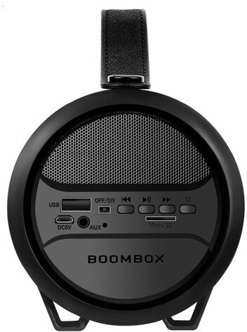 Колонка портативная DEFENDER G24, 1.0, 10 Вт, Bluetooth, FM-тюнер, microSD, чёрная, 65124