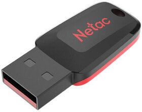 Флеш-диск 16GB NETAC U197, USB 2.0, черный, NT03U197N-016G-20BK