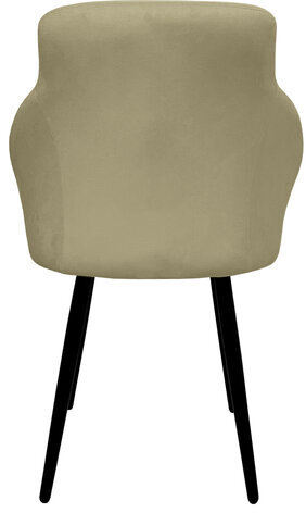 Стул BRABIX "Acqua CF-079", велюр бежевый, каркас металлический усиленный черный, 532779