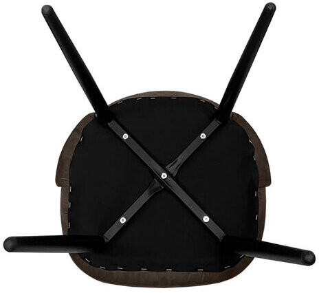 Стул BRABIX "Acqua CF-079", велюр бежевый, каркас металлический усиленный черный, 532779