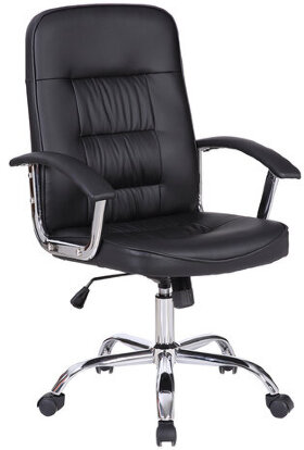 Кресло BRABIX &quot;Bit EX-550&quot;, хром, экокожа, черное, 531838