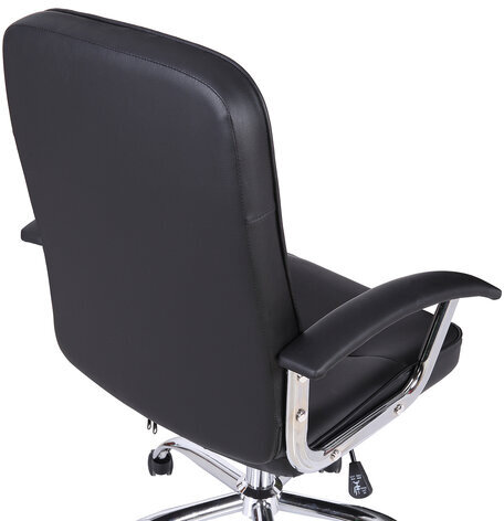 Кресло BRABIX "Bit EX-550", хром, экокожа, черное, 531838