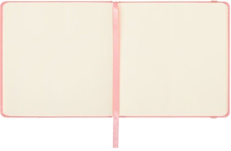 Скетчбук, слоновая кость 140 г/м2 120х120 мм, 80 л., КОЖЗАМ, резинка, BRAUBERG ART CLASSIC, пастель розовый, 116876