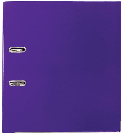 Папка-регистратор BRAUBERG "EXTRA", 75 мм, фиолетовая, двустороннее покрытие пластик, металлический уголок, 228577