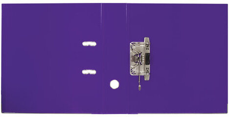 Папка-регистратор BRAUBERG "EXTRA", 75 мм, фиолетовая, двустороннее покрытие пластик, металлический уголок, 228577