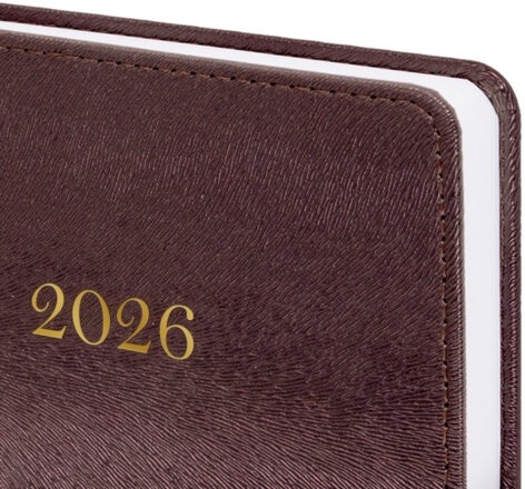 Ежедневник датированный 2026 А5 138х213 мм, BRAUBERG "Elegant", под кожу, застежка, бордовый, 117367