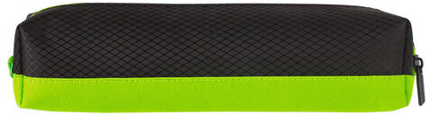 Пенал-косметичка BRAUBERG, мягкий, "Black&Bright", черно-зеленый, 21х5х5 см, 229005