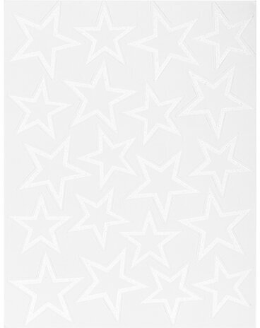 Украшение для окон и стекла ЗОЛОТАЯ СКАЗКА "Звезды 1", 25,8х33,5 см, ПВХ, 591255