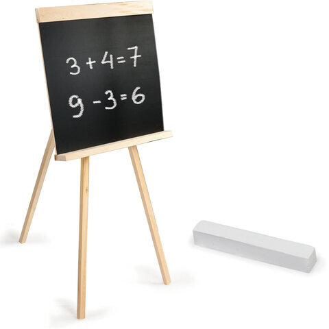 Доска для мела на треноге (42х45 см), с мелком, черная, ПИФАГОР, 235499