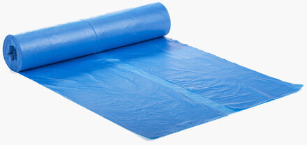Мешки для мусора 120 л синие в рулоне 50 шт., ПНД 18 мкм, 70х110 см, LAIMA стандарт, 601797